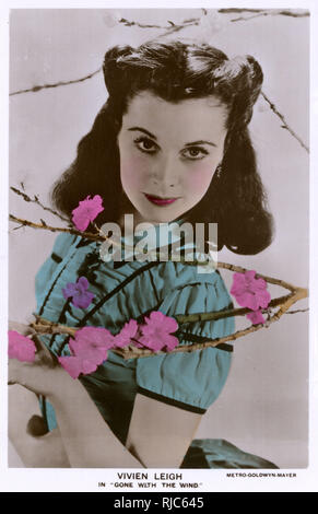 Schauspielerin Vivien Leigh in „vom Winde verweht“ Stockfoto