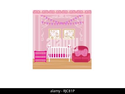 Baby Zimmer Stock Vektor