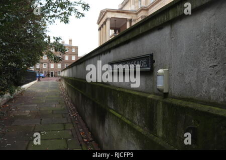 Milchfrauen Passage, eine schmale Straße in London Stockfoto