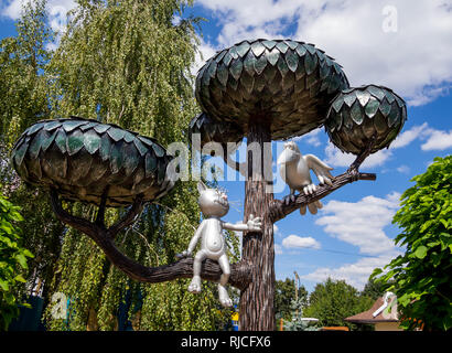 Voronezh, Russland - 13. August 2018: Denkmal auf dem Cartoon "Kätzchen aus Lizyukov Straße" Stockfoto