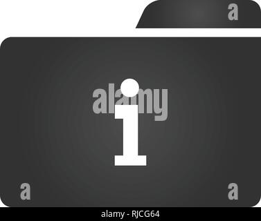 Symbol Ordner im trendigen Flat Style auf weißem Hintergrund, für Ihre Web site Design, App, Logo, UI. Vector Illustration, Stock Vektor