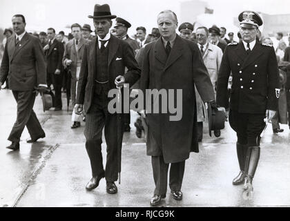 Neville Chamberlain - von Ribbentrop - Münchner Konferenz Stockfoto