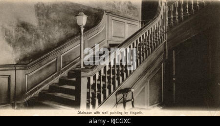 St. Bartholomew's Hospital, London - Treppe Stockfoto