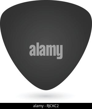 Guitar Pick-Symbol, Vector Illustration auf weißem Hintergrund Stock Vektor