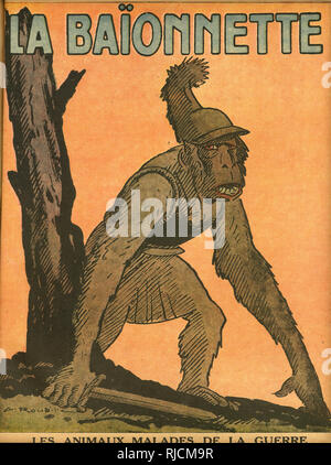 Titelseite, La Baionnette, WW1 Stockfoto