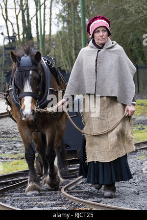 1940 Wochenende im Black Country Living Museum in Dudley, West Midlands, England, Großbritannien Stockfoto