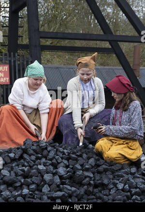 1940 Wochenende im Black Country Living Museum in Dudley, West Midlands, England, Großbritannien Stockfoto