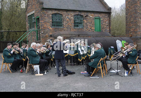 1940 Wochenende im Black Country Living Museum in Dudley, West Midlands, England, Großbritannien Stockfoto