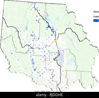 . Final Real Estate Management programmatisch: Environmental Impact Statement und Anhang. Wald Reserven; Protokollierung, Logging; Umweltverträglichkeitsprüfungen; Ernte. Legende. Staat Vertrauen - Lajids NVMO StatftTrusiLarnJs sndfbudplQlh a^e^als entfernt] Soorcs DNRC 20 M. Bitte beachten Sie, dass diese Bilder sind von der gescannten Seite Bilder, die digital für die Lesbarkeit verbessert haben mögen - Färbung und Aussehen dieser Abbildungen können nicht perfekt dem Original ähneln. extrahiert. Montana. Abt. für Natürliche Ressourcen und Umweltschutz. Helena, Mont: Montana Abt. der natürlichen Ressourcen Stockfoto
