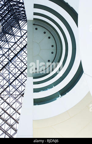 Innerhalb der John F. Kennedy Presidential Library und Museum in Boston, Massachusetts, USA. Stockfoto