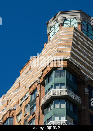 Es gibt interessante Architektur auf der West 72nd Street und am Broadway in New York City, USA Stockfoto