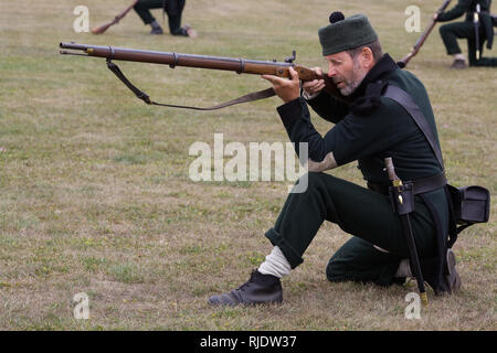 Sharpe's Gewehrschützen in Aktion Stockfoto