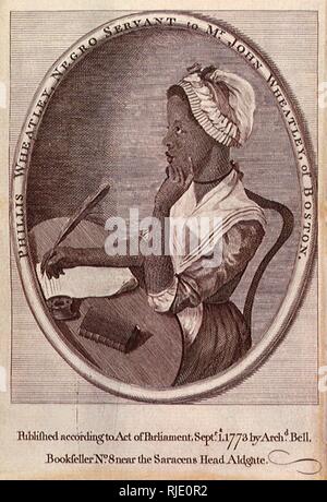 Phillis Wheatley. Stockfoto