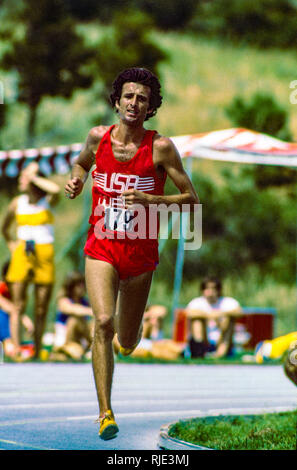 Frank Kürzere konkurrieren in der National Sports Festival 1979 Stockfoto