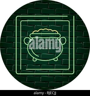 Goldmünze Topf Cartoon Stock Vektor