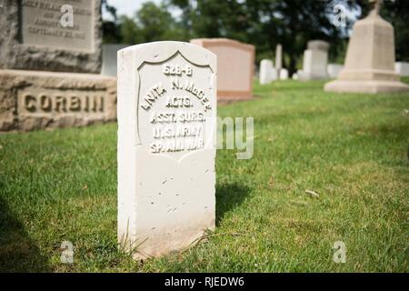 Anita Newcomb McGee, in Arlington National Cemetery in Abschnitt 1, Grab 526-B begraben wurde, war die erste Frau, die Armee Chirurg 1898 und Gründer der Army Nurse Corps im Jahre 1900. Stockfoto