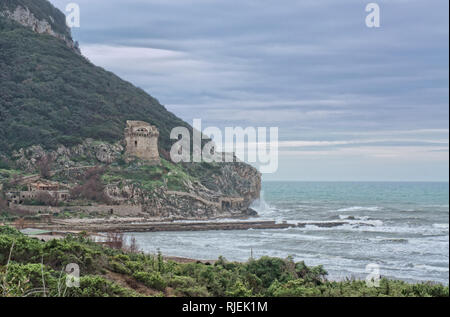 Paola Tower-Circeo National Park- Latina -Italien Stockfoto