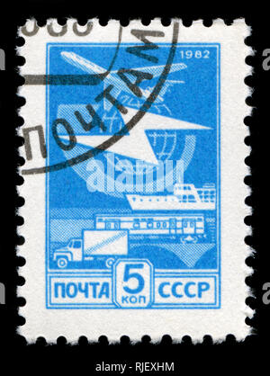 Briefmarke aus der Sowjetunion in der endgültigen Ausgabe No.12 Serie in 1983 Stockfoto
