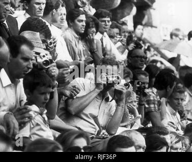 Zuschauer, Palio di Siena, Toskana, Italien, 1966 Stockfoto