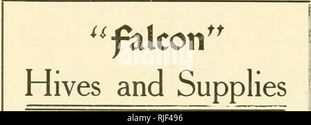 . Die Imker' überprüfen. Biene Kultur. Die IMKER' überprüfen. Weniger 6'/(im September und Oktober. Sechs Prozent Rabatt für den Kauf von sechs Monate vor dem eigentlich notwendig ist, mit einer Rate von 12% Zinsen pro Jahr. Keine kleine sparen! Ein starker Appell an die große Imker, wer hat viele Lieferungen fertig zu werden und will nicht, dass ein Teil seiner Honig Ernte wegen der verspäteten Bestellung zu verlieren. Und diese Einsparung auf FALCON Qualität waren, die die Strenge der viele Jahre zu stehen! Diese legen Sie in Ihrem Notizbuch für jedes Jahr, aber senden Sie uns Ihre Liste von 1912 will für Menge Angebot heute. Factory, Fa Stockfoto