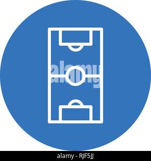 Fußball Feld Vektor Icon Zeichen Symbol Vektor Illustration für den privaten und gewerblichen Gebrauch... Reinigen Sie trendige Symbol... Stock Vektor