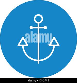 Anker Vektor Icon Zeichen Symbol Vektor Illustration für den privaten und gewerblichen Gebrauch... Reinigen Sie trendige Symbol... Stock Vektor