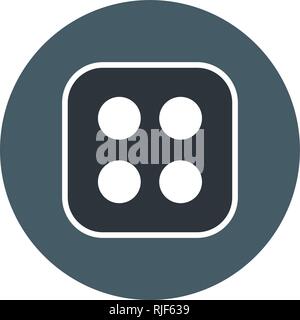 Würfel 4 Vektor Icon Zeichen Symbol Vektor Illustration für den privaten und gewerblichen Gebrauch... Reinigen Sie trendige Symbol... Stock Vektor