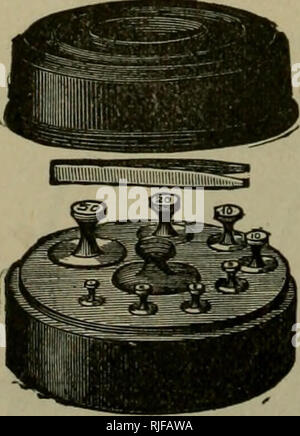 . Katalog der Veterinär Instrumente. Tierärztliche Instrumente, Apparate und Geräte. Abb. 310. Hand Skalen. 5-Zoll-Beam, 75 c. Bitte beachten Sie, dass diese Bilder sind von der gescannten Seite Bilder, die digital für die Lesbarkeit verbessert haben mögen - Färbung und Aussehen dieser Abbildungen können nicht perfekt dem Original ähneln. extrahiert. Truax, fest, Herst. von chirurgischen Instrumenten, Chicago. (1894. Chas. Truax, Greene &Amp; Co. (integriert)) [aus dem alten Katalog]. Chicago, J. C. Winship &Amp; Co., Drucker Stockfoto