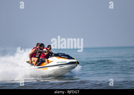 Wassersport in Indien Kokan Stockfoto