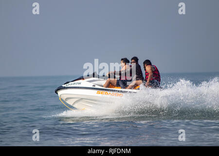 Wassersport in Indien Kokan Stockfoto