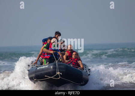 Wassersport in Indien Kokan Stockfoto