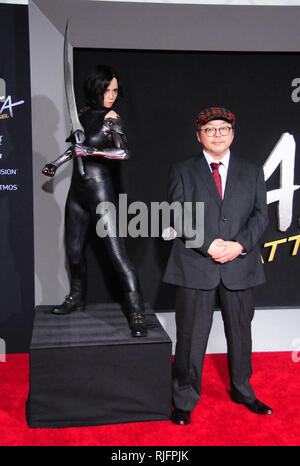 Los Angeles, USA. 05 Feb, 2019. Yukito Kishiro sorgt Twentieth Century Fox's': Battle Angel Alita" Premiere am 5. Februar 2019 in Westwood Village Regency Theater in Los Angeles, Kalifornien. Credit: Barry King/Alamy leben Nachrichten Stockfoto