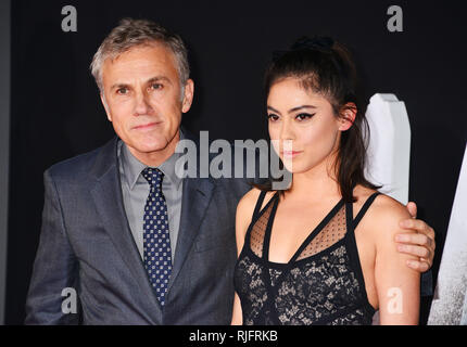 Los Angeles, USA. 05 Feb, 2019. Christoph Waltz, Rosa Salazar 003 kommt bei der Premiere von Twentieth Century Fox's Battle Angel Alita bei Westwood Regency Theater am Februar 05, 2019 in Los Angeles, Kalifornien. Credit: Tsuni/USA/Alamy leben Nachrichten Stockfoto