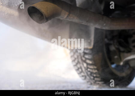 Auspuffrohr, close-up Stockfoto