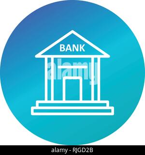 Bank Vektor Icon Zeichen Symbol Vektor Illustration für den privaten und gewerblichen Gebrauch... Reinigen Sie trendige Symbol... Stock Vektor