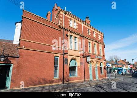 Der Kreuzung Viktorianischen Pub in Harborne, Birmingham Stockfoto