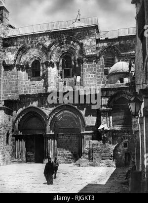 Naher Osten, Israel, Jerusalem, die Basilika des Heiligen Grabes, 1920 Stockfoto