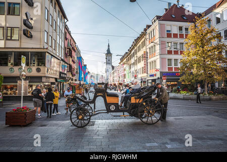 Würzburg, Deutschland - ca. August 2018: Das stadtbild von Würzburg in Deutschland Stockfoto