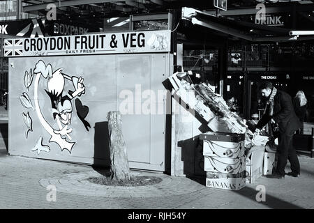 Pop up Obst und Gemüse Verkäufer Croydon Stockfoto