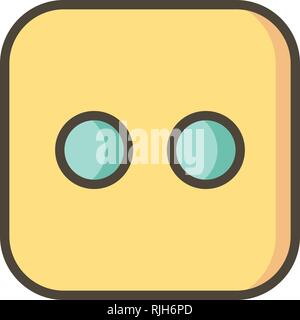 Würfel Zwei Vektor Icon Zeichen Symbol Vektor Illustration für den privaten und gewerblichen Gebrauch... Reinigen Sie trendige Symbol... Stock Vektor