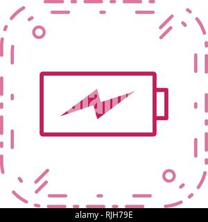 Aufladen des Akkus Vektor Icon Zeichen Symbol Vektor Illustration für den privaten und gewerblichen Gebrauch... Reinigen Sie trendige Symbol... Stock Vektor