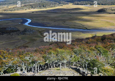 Karukinka, einem unberührten Biosphärenreservat im Herzen von Tierra del Fuego, Südchile Stockfoto