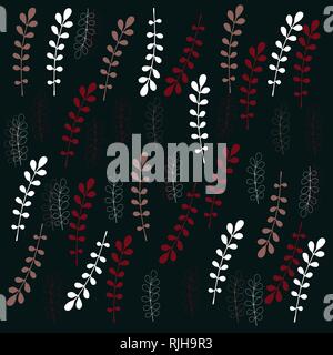 Hand floral Vektor in eine bunte Palette gezogen Stock Vektor