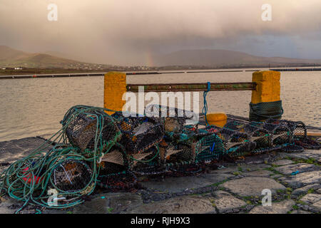 Angeln Kai auf Valentia Island, County Kerry, Irland Stockfoto