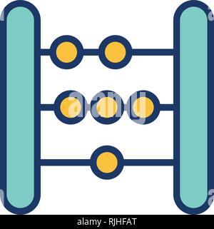 ABACUS Vektor Icon Zeichen Symbol Vektor Illustration für den privaten und gewerblichen Gebrauch... Reinigen Sie trendige Symbol... Stock Vektor