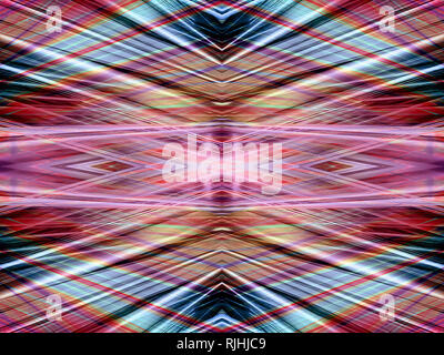 Dynamische rot und blau gestreiften Muster Hintergrund Stockfoto