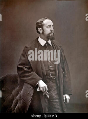 Portrait von Jules Arsène Arnaud Claretie (1840-1913) Französische literarische Figur und Theater Direktor des Théâtre Français Stockfoto