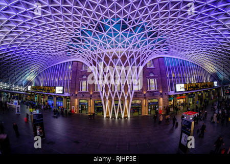 Der Bahnhof Kings Cross, London, England Stockfoto