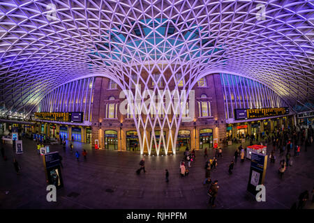 Der Bahnhof Kings Cross, London, England Stockfoto