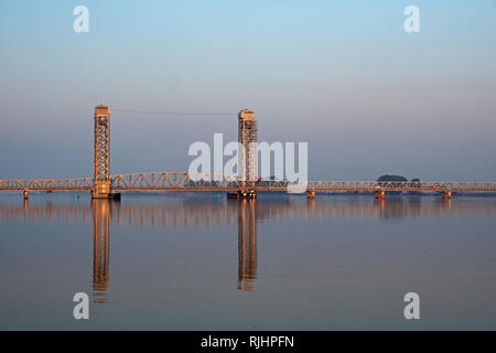 Rio Vista Brücke, Nordkalifornien Stockfoto